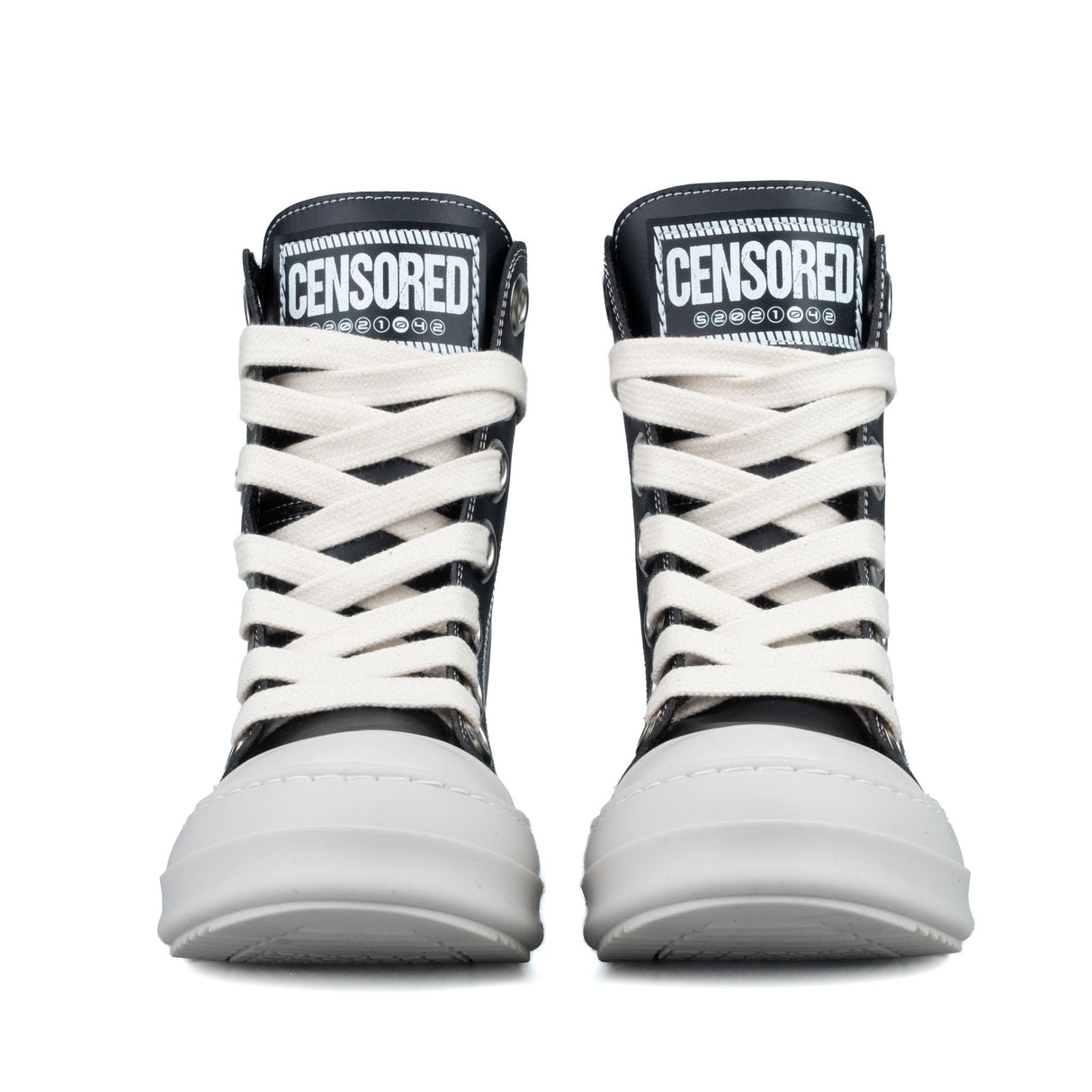 Censored Stivaletto Nero in Pelle