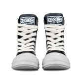 Censored Stivaletto Nero in Pelle