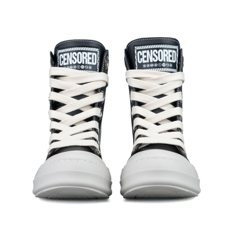 Censored Stivaletto Nero in Pelle