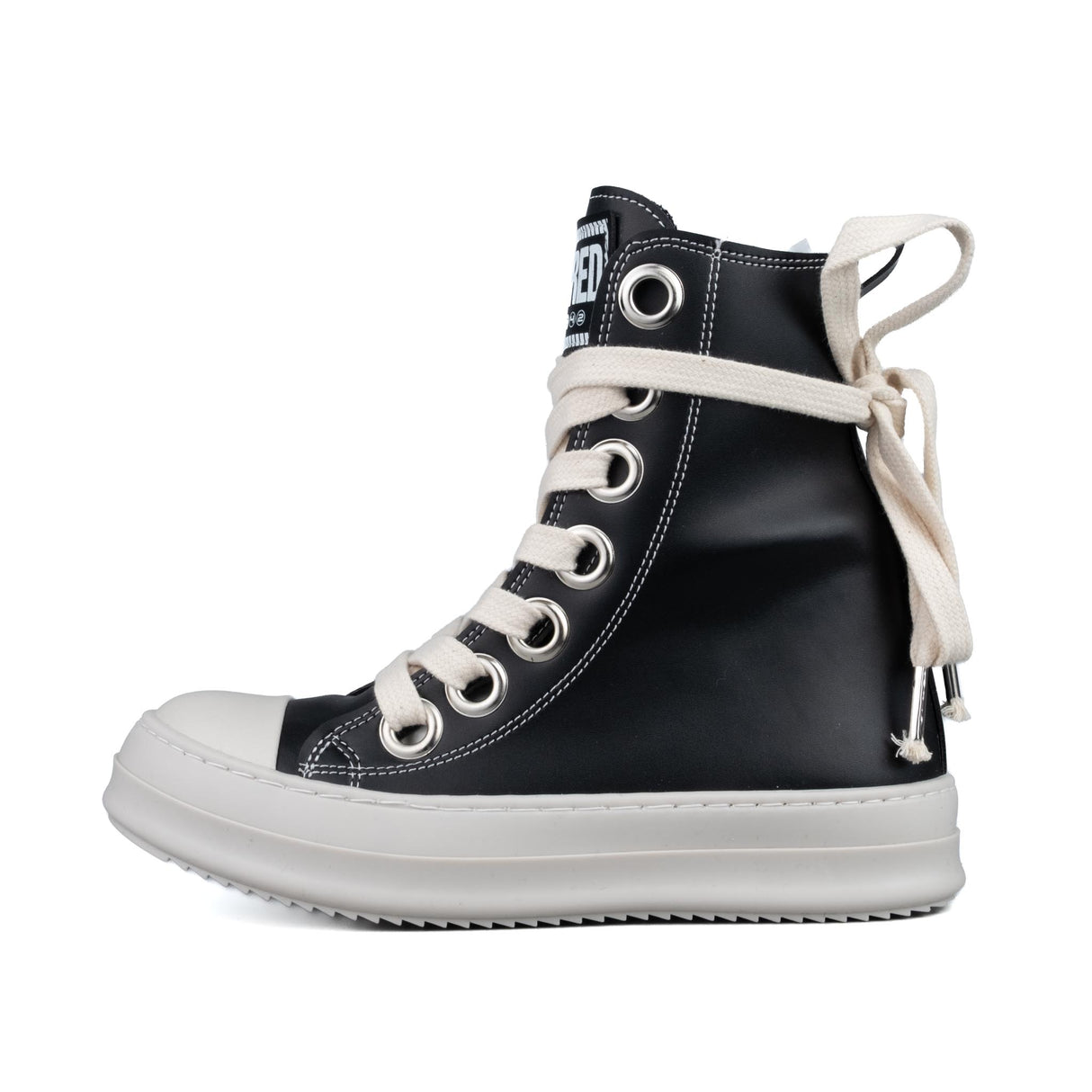 Censored Stivaletto Nero in Pelle