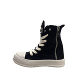 Sneaker Censored alta nera con croce gioiello