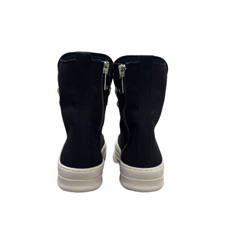 Sneaker Censored alta nera con croce gioiello