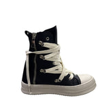 Sneakers alte unisex Censored Gancio in ecopelle nera