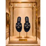 Censored Sandalo Jeweled Cross Royal Blue