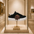 Sneaker Sacred nera con ricamo sacro cuore gioiello