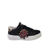Sneaker Sacred nera con ricamo sacro cuore gioiello