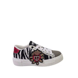 Sneaker Sacred zebrata con ricamo sacro cuore gioiello