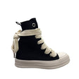 Sneakers alte unisex Censored Star in canvas nero