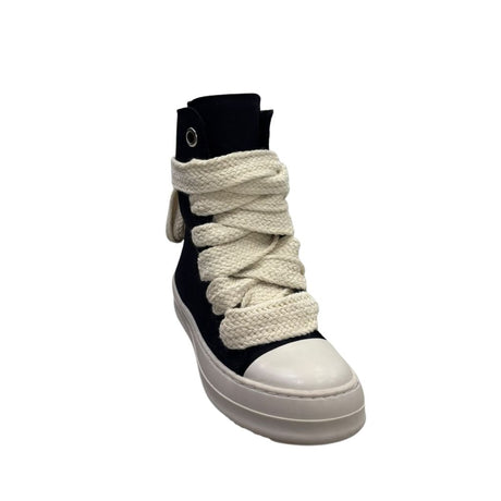 Sneakers alte unisex Censored Star in canvas nero