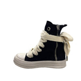 Sneakers alte unisex Censored Star in canvas nero