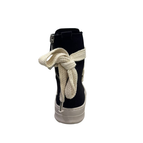 Sneakers alte unisex Censored Star in canvas nero
