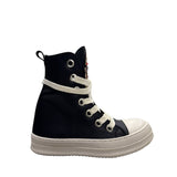 Sneakers alte unisex Censored Sacred in ecopelle nera