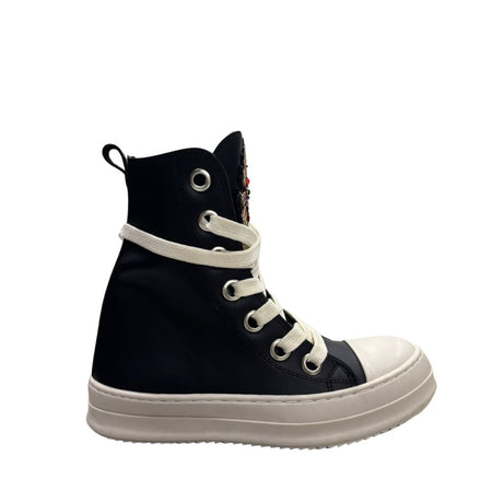 Sneakers alte unisex Censored Sacred in ecopelle nera