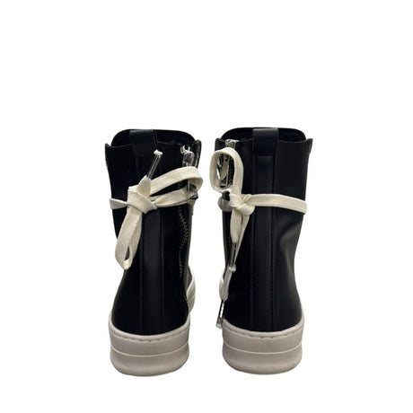 Sneakers alte unisex Censored Sacred in ecopelle nera
