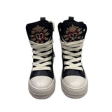 Sneakers alte unisex Censored Sacred in ecopelle nera
