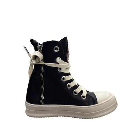 Sneakers alte unisex Censored Sacred in ecopelle nera