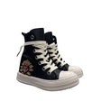 Sneakers alte unisex Censored Sacred in ecopelle nera