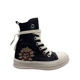 Sneakers alte unisex Censored Sacred in ecopelle nera