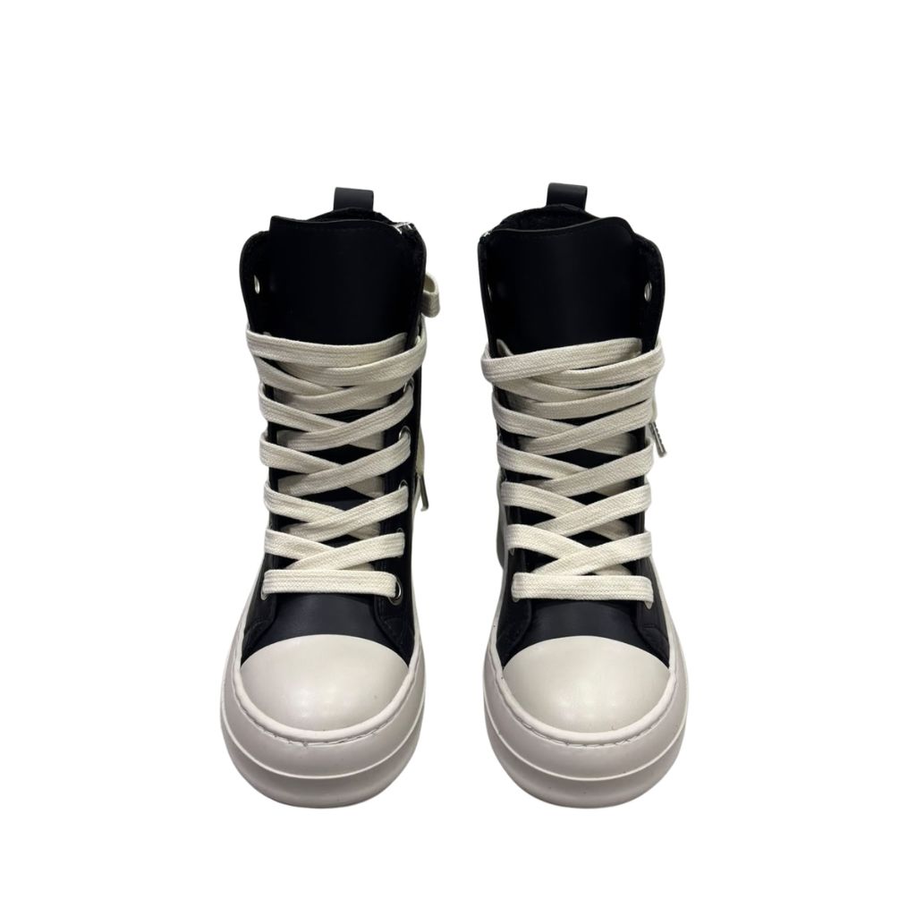 Sneakers alte unisex Censored Sacred in ecopelle nera