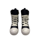 Sneakers alte unisex Censored Sacred in ecopelle nera