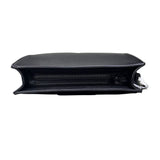 Borsello uomo County of Milan nero in ecopelle con stampa ali Wings verde giallo