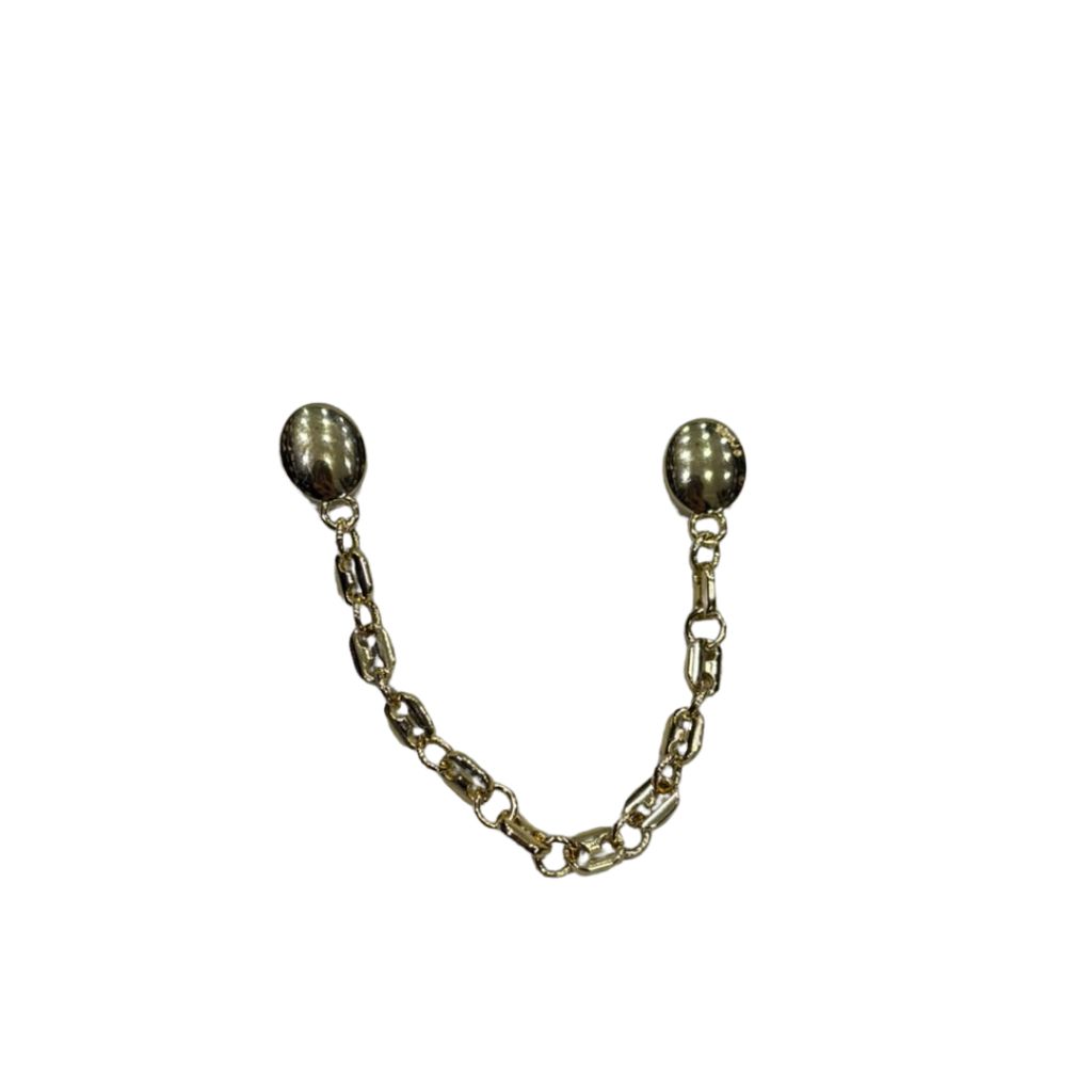 Catena charm decorativa dorata per Crocs con maglia