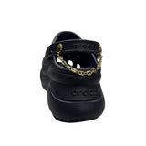 Catena charm decorativa dorata per Crocs con maglia