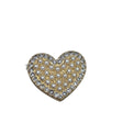 Charm a cuore per Crocs dorato con perle e strass
