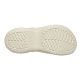 Zoccolo Crocs Classic Bae beige con suola platform e cinturino al tallone