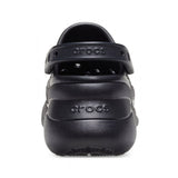Zoccolo Crocs Classic Bae nero con suola platform e cinturino al tallone