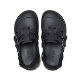 Clog Crocs Loaferette nero con suola platform, due fibbie e cinturino posteriore