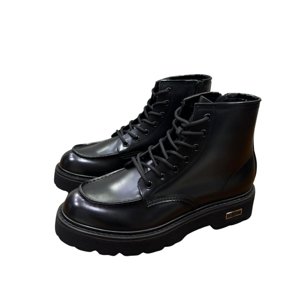 Combat boot Cult nero con cerniera interna