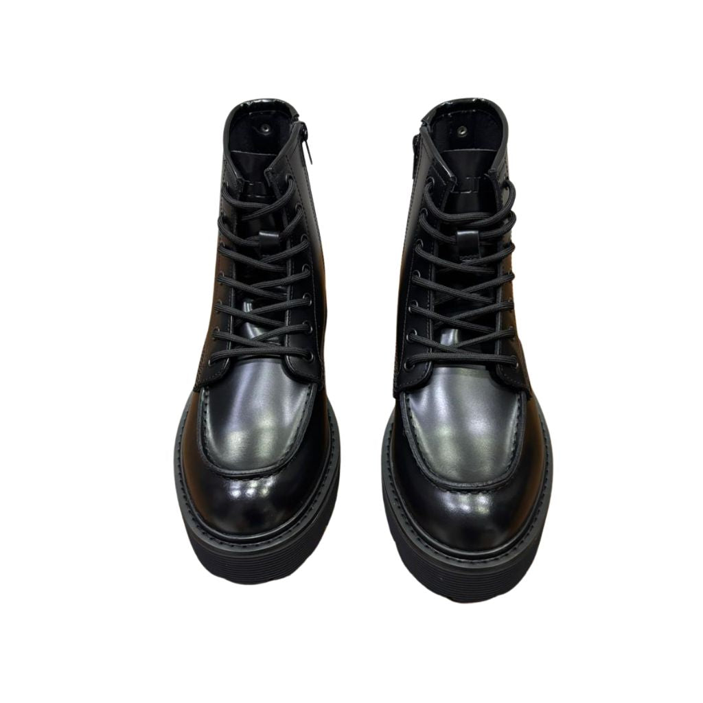 Combat boot Cult nero con cerniera interna