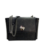 Borsa da donna Cult Joan nera in ecopelle effetto vintage