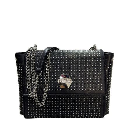 Borsa da donna Cult Joan nera in ecopelle effetto vintage
