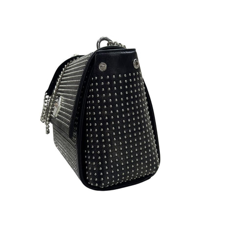 Borsa da donna Cult Joan nera in ecopelle effetto vintage