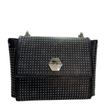 Borsa da donna Cult Joan nera in ecopelle effetto vintage