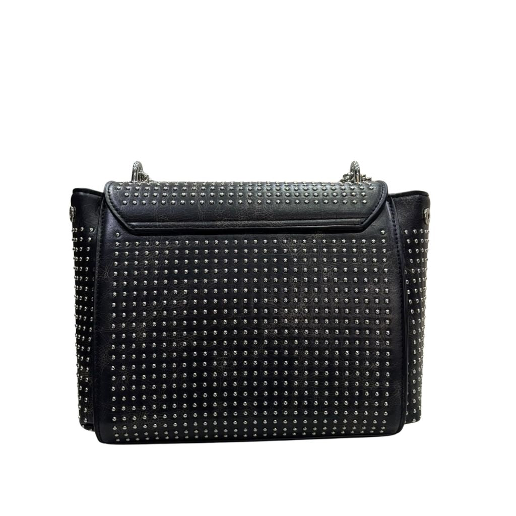 Borsa da donna Cult Joan nera in ecopelle effetto vintage