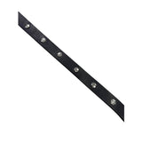 Cintura donna Cult nera in ecopelle con borchie esagonali con logo