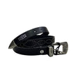 Cintura donna Cult nera in ecopelle con micro borchie