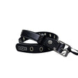 Cintura donna Cult nera in ecopelle con occhielli metallici