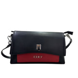 Borsa da donna Cult Medium Flap Bag Marianne nera in ecopelle con patta
