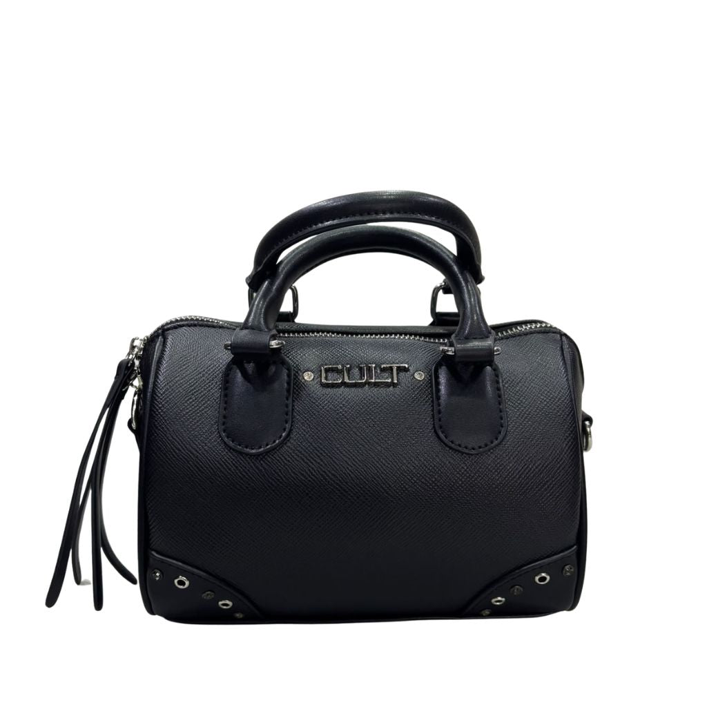 Borsa mini bauletto da donna Cult Cerys nera in ecopelle