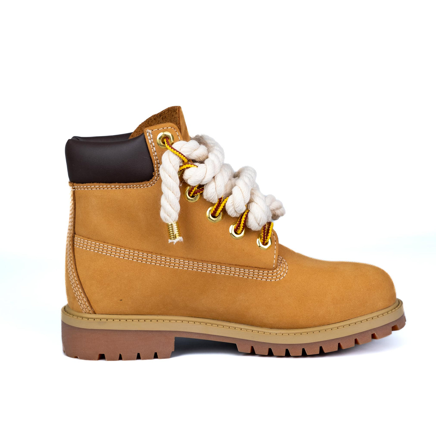 Timberland Stivaletto Stringato Giallo Corda Beige