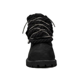 Timberland Stivaletto Stringato Nero Corda Brillantini Canna di Fucile 0129070011