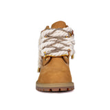 Timberland Stivaletto Stringato Giallo Corda Brillantini Oro