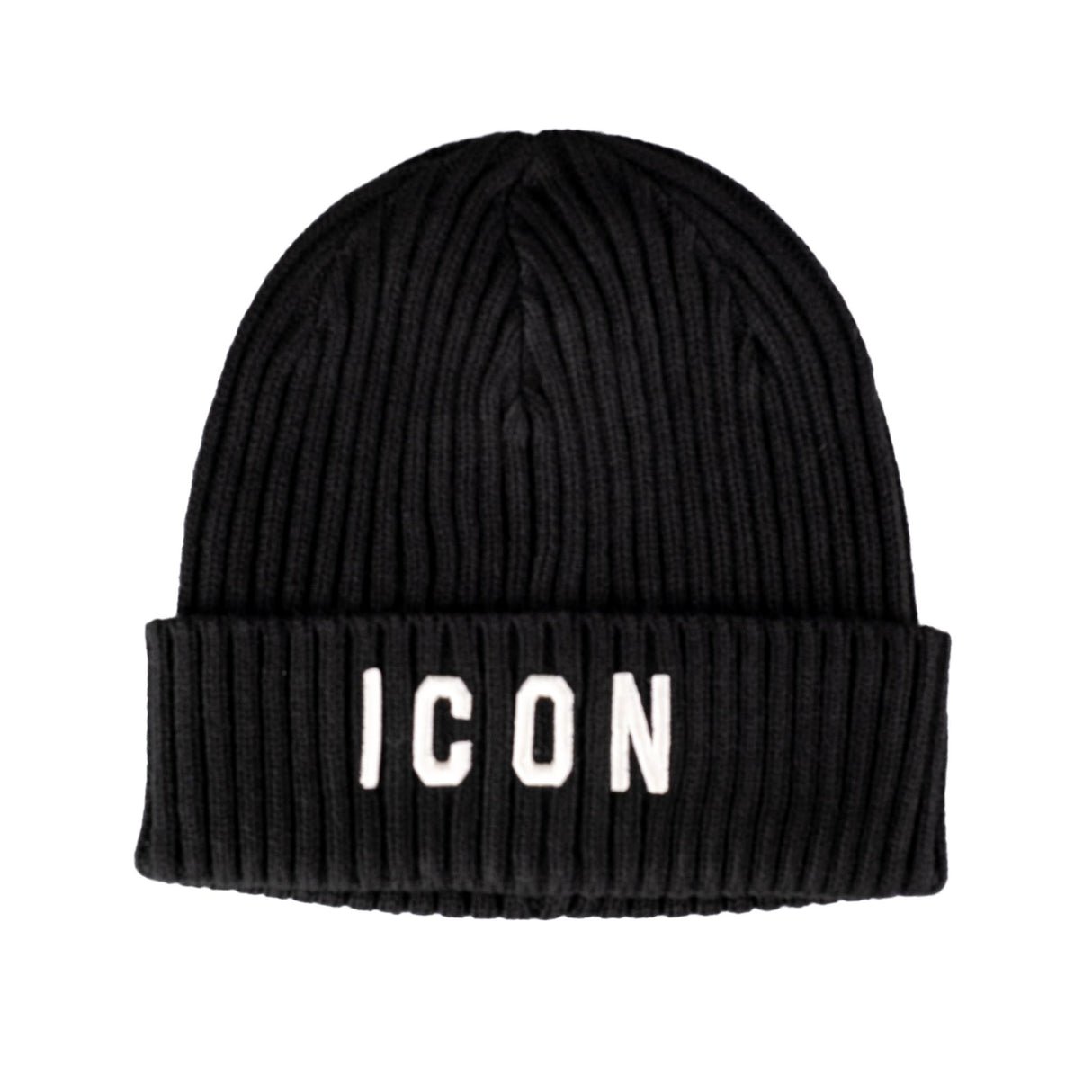 ICON Cappello Lana a Costine Nero IUNIX9215A