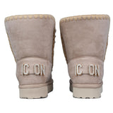 ICON Stivale Pelliccia Camoscio Beige IC04412SD