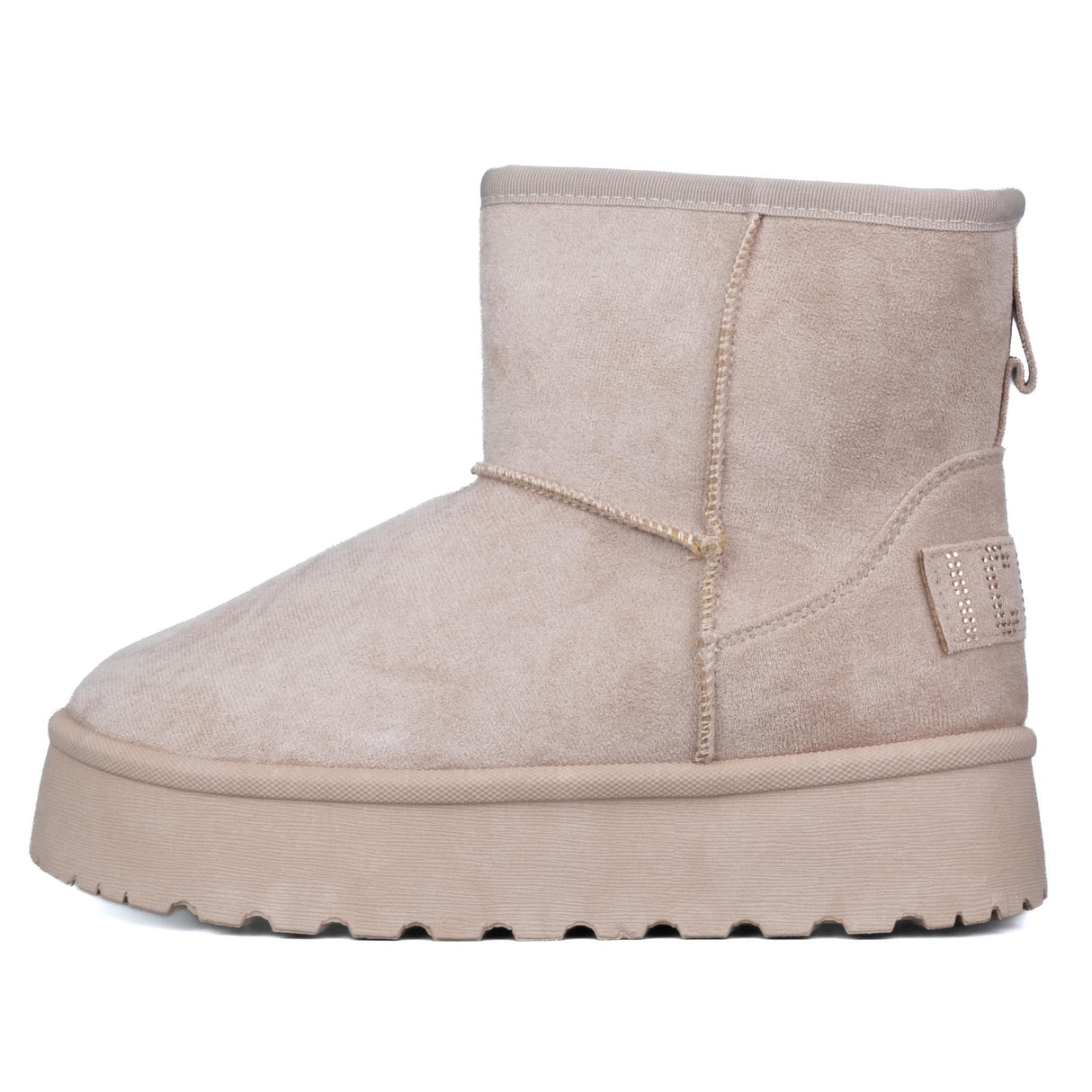 ICON Stivaletto Pelliccia Nabuk Beige IC04417SD