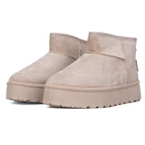 ICON Stivaletto Pelliccia Nabuk Beige IC04416SD